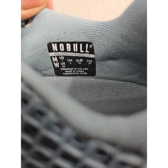 Nobull Project Knit Runner Diamond Mesh Blue Gum Running Shoes Women 8.5 Men 7 - Picture 7 of 14